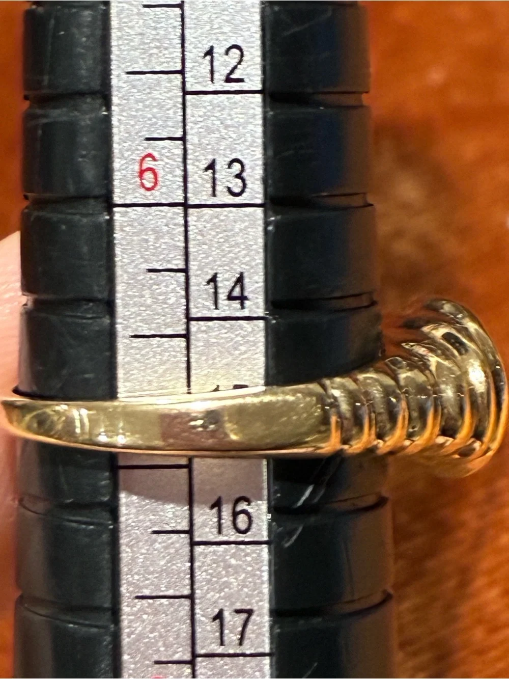 Vintage 14k Gold Electroplate Chunky Statement Ring